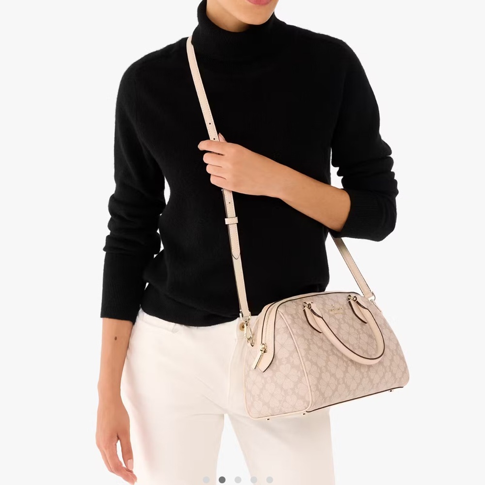 Kate Spade Signature Spade Flower Large Dolly Duffle Crossbody KI831 - Picture 2 of 16
